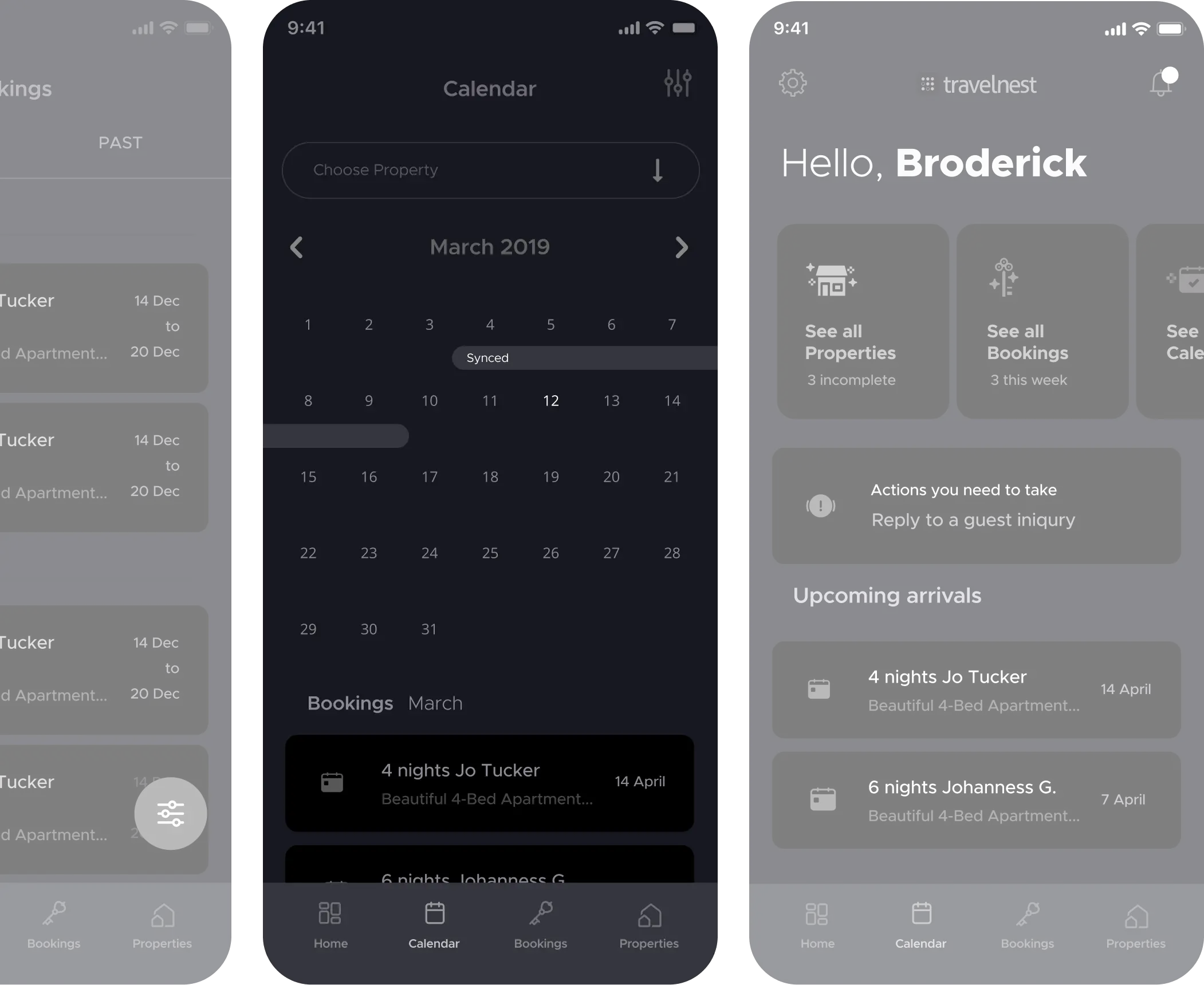 Wireframes using current trends.