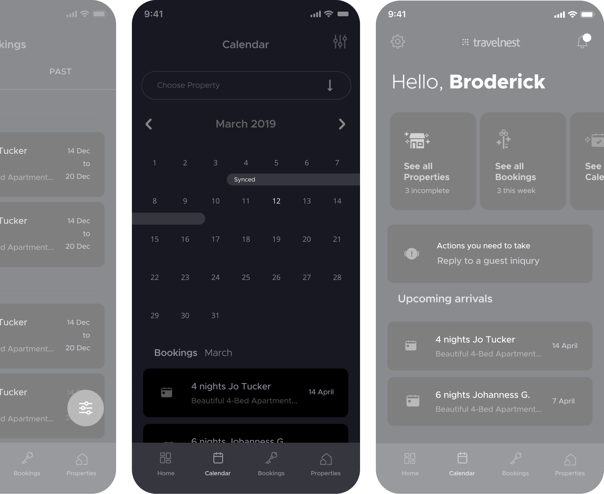 Wireframes using current trends.